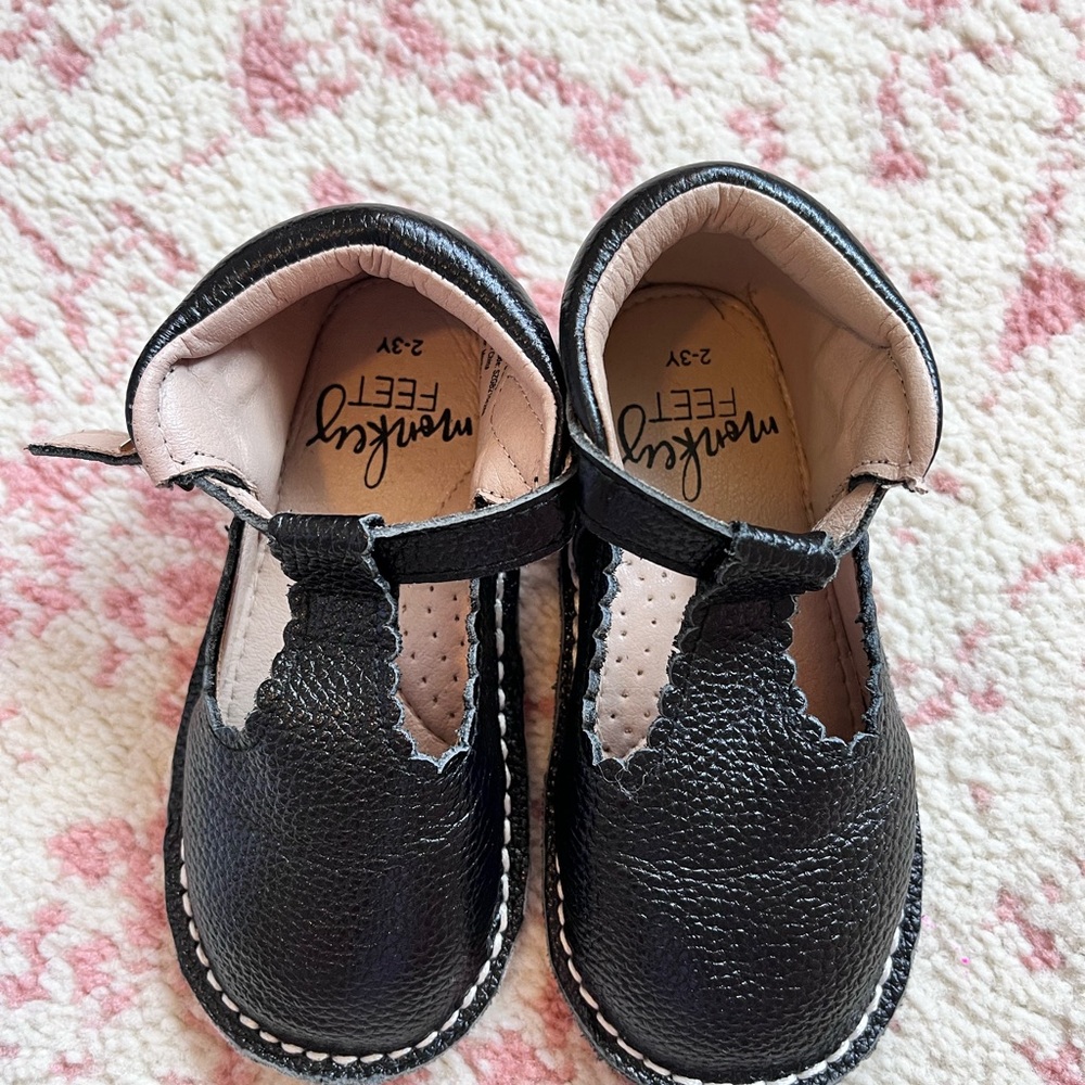 Monkey Feet Black Toddler Mary Jane Style